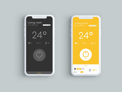 #DailyUI 015 On/Off Switch for Home Control App app branding design home control mobile design on off professional switch ui design ui designer