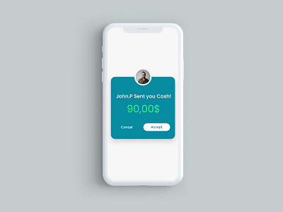 DailyUI 016 : Overlay Popup of a Mobile Payment App app graphic design mobile payment mobile ui uxui