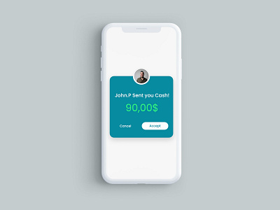 DailyUI 016 : Overlay Popup of a Mobile Payment App