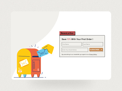 Newsletter subscription form - Daily UI 026