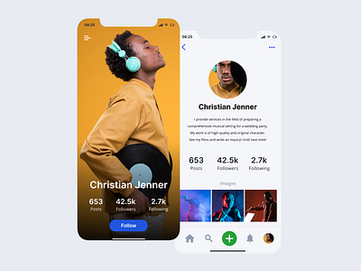 Daily UI Challenge 006 - User Profile daily 100 challenge daily ui 006 daily ui challenge 006 dailyui design figma figma design mobile ui ui uiux user profile ux