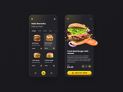 Food delivery | Burger app app burger delivery delivery services design fast food figma food food app food delivery food order order restaurant app shop ui ux