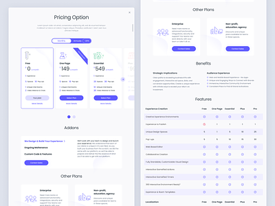 Pricing Option | The Labz benefits figma design payments plan price pricing subscription plan