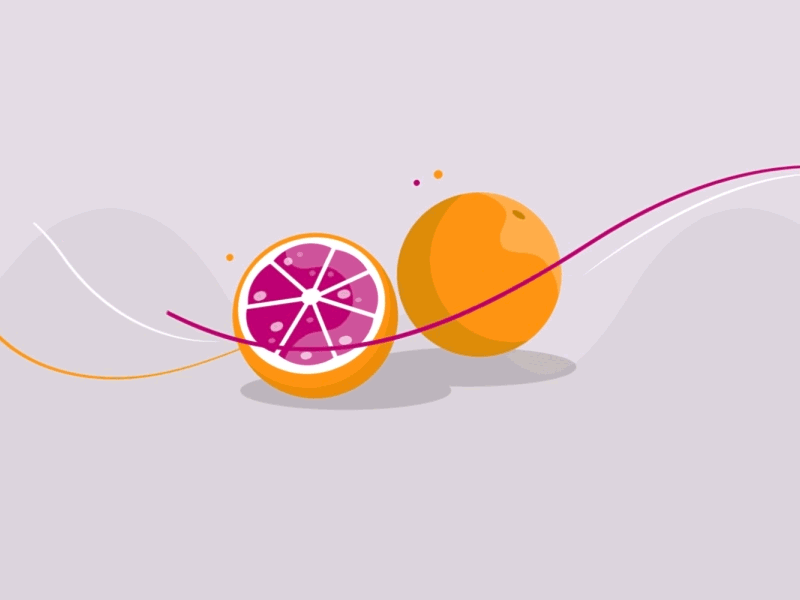 Grapefruit & medicins 2d animation after effects explainer fruits herbs illustration medical motion design motion graphics plants recovery slice swirls transition vector