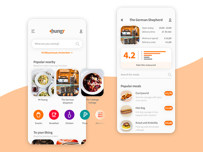 Food Delivery App Concept