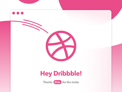 Hey Dribbble! app application debut design first shot graphic design hellodribbble illustration minimalism translucent ui web design