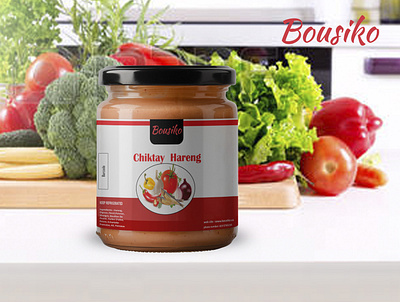 Seasoning Sauce label branding design graphic design illustration jar label mockup product label seasoning