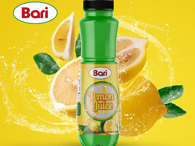 Lemon juice  label design