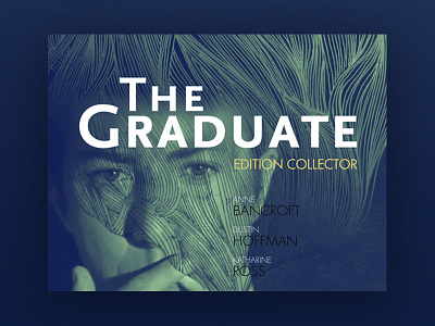 The graduate - cd movie cover cd cover hand illustration movie print