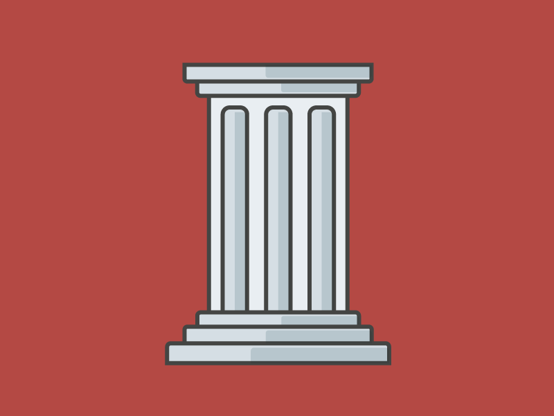 Pillar of Law vector illustration column law pillar