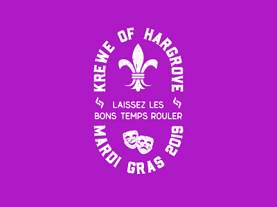 2019 Mardi Gras Badge badge design logo mardi gras typography