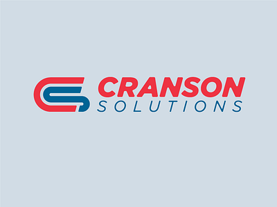 Cranson Solutions Logo branding design lockup logo typography vector