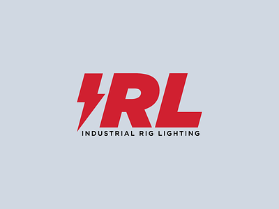 IRL branding design industrial lockup logo vector