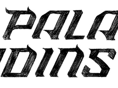 Paladins Type athletic custom typography font italic medieval serif sport