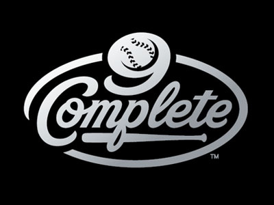 9 Complete Primary baseball bat custom lettering equipment logo script
