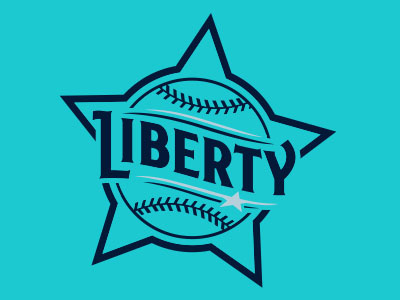 2015 Atl. League ASG Liberty Badge badge baseball branding filigree logo sports star