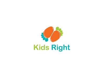 Kids right logo design baby clothes branding childhood children kid kids and mom kids logo maker logo logo design logo mark minimalist logo mordern logo