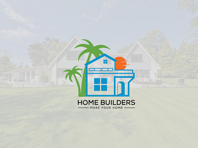 Home Builders Real estate logo creative logo flat logo illustration logo design logo mark make your home real estate vactor