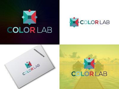 COLOR LAB LOGO brand identity design illustration logo logo design logos logotype minimal minimalist logo vector