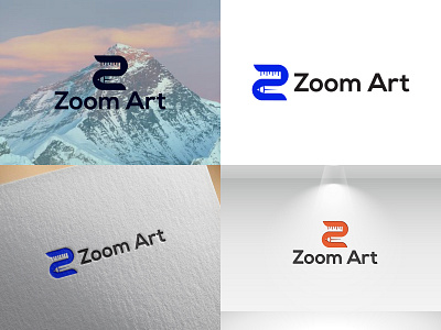 zoom art logo branding design illustrator logo logo design logos logotype minimal minimalist logo vector