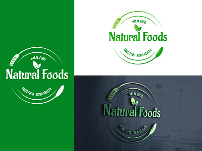 Natural Foods Logo brand design brand identity branding branding design illustrator logo logo design logotype minimal minimalist logo modern
