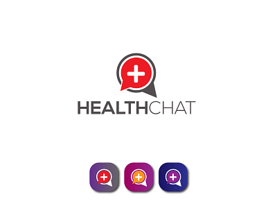 HEALTHCHAT 01 brand identity branding design illustration logo logo design logos logotype minimal minimalist minimalist logo