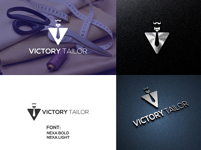VICTORY TAILOR brand identity businesslogo logodesign logos logotype minimalist logo modern logo professional logo