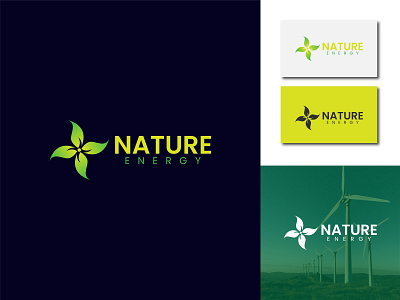 Nature Energy Logo brand identity branding design graphic design illustration logo logo design logos logotype minimal minimalist logo