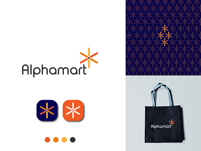 Logo Design for Alphamart E-commerce brand identity branding business logo design e-commerce logo graphic design logo logo design logos logotype luxury logo minimal minimalist logo modern logo