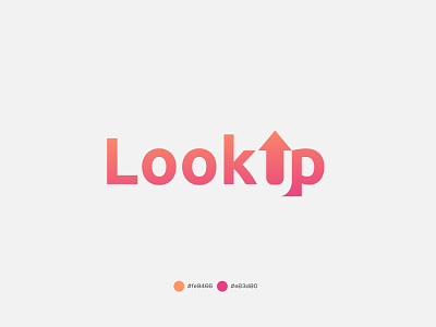 lookup- modern and trendy logo