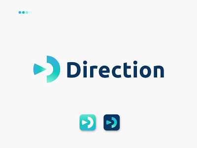 Direction logo design | modern letter mark logo | branding best logos 2021 direction d logo design logo design trends 2022 modern logo trending logo trending logo 2021 trending logo colors