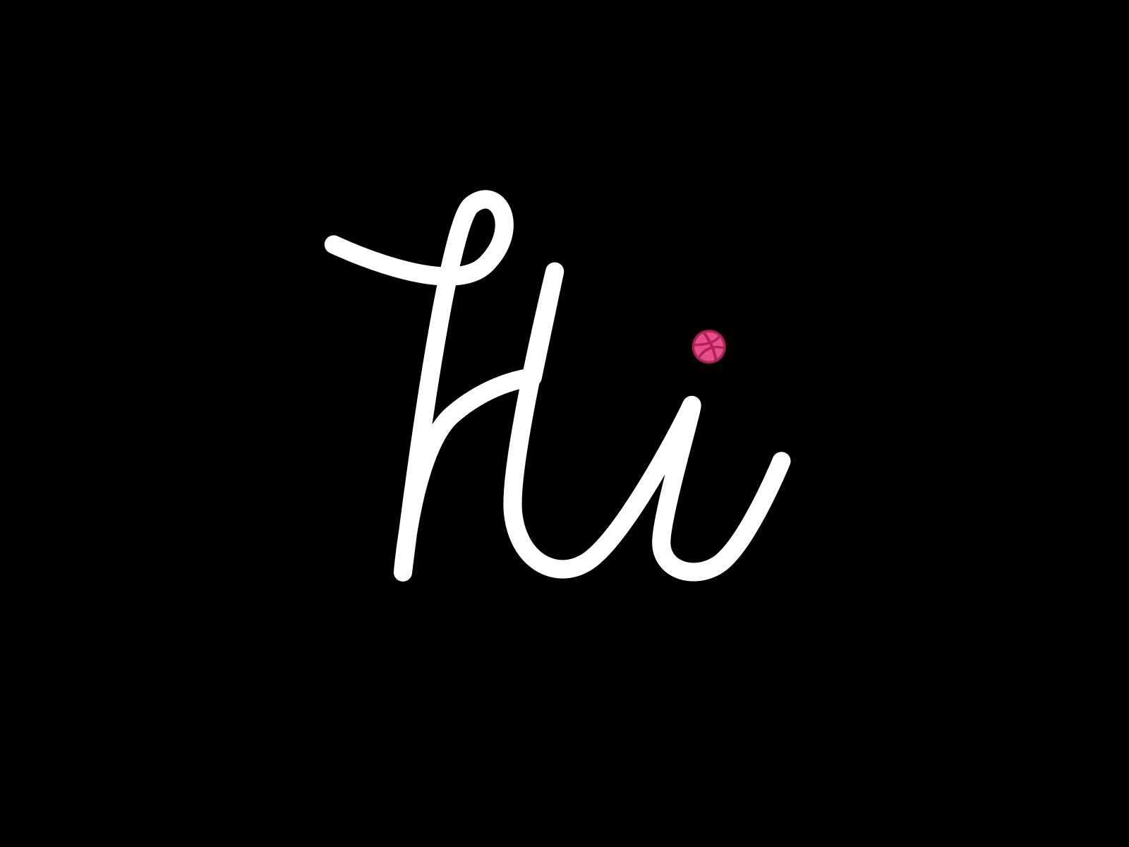 Hi dribbble 👋 animated gif animation animation 2d dribbble hello hidribbble new