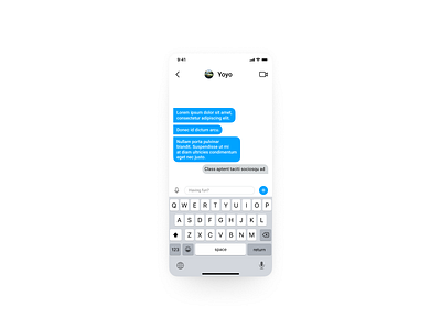 #013 Direct Messaging app dailyui design flat ui