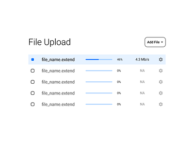 #031 File Upload app dailyui design flat grid minimal ui ux web