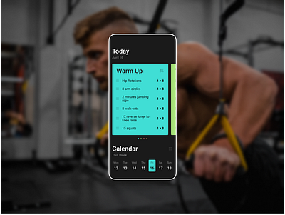 #041 Workout Tracker app dailyui design flat grid minimal ui ux web