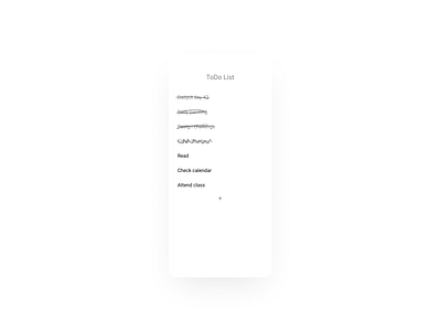 #042 ToDo List app dailyui design flat minimal ui ux