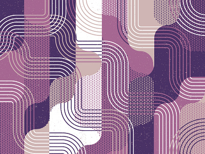 Shape Study abstract halftone lines overlay pattern