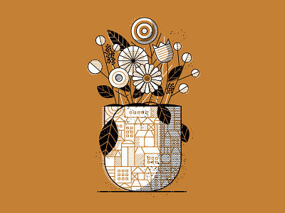 Cityscape Vase
