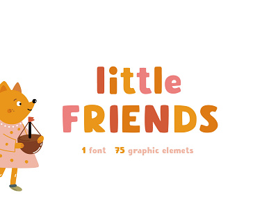 Little friends | Hand drawn font