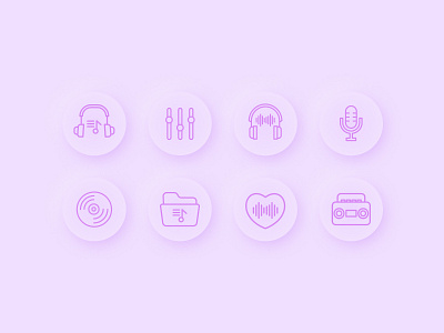 Music Icon Pack icon pack icons infographic music music icons uiux