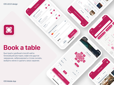 Book a Table – IOS Mobile App app app app design app app design book a table booking app ios mobile app mobile app order reservation ui ux ui ux ui ux design