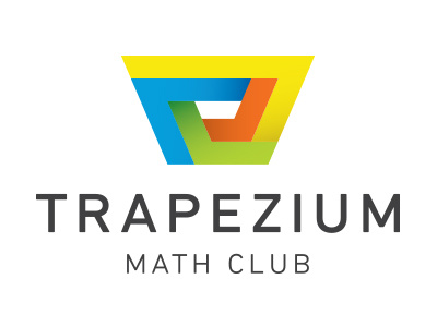 Trapezium Math Club branding identity logo logo design math