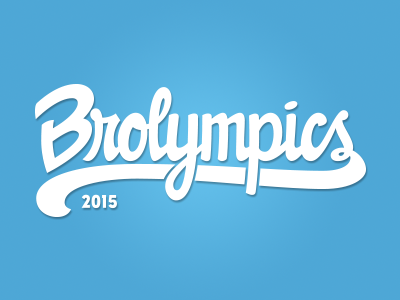 Brolympics hand drawn hand lettering lettering logo sports type typography