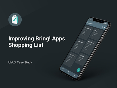 Bring! Shopping List Mobile App - Redesign app app design application interaction design mobile app mobile app design ui ui design ux ux design
