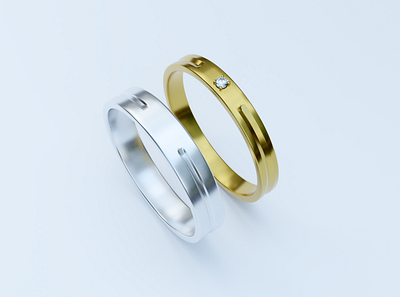 Ring Jewellery 3d render 3d
