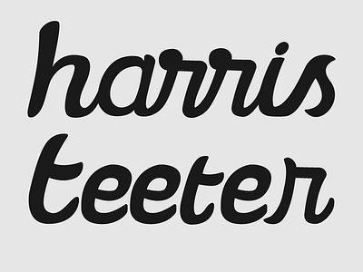 Harris Teeter Rebrand WIP harris lettering logo rebrand teeter