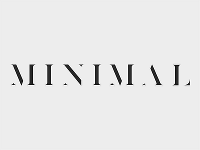 Minimal hairline lettering minimal modern serif type