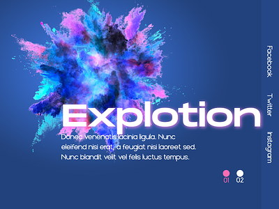 Explotion colors animation flat icon illustration minimal type typography ui web website