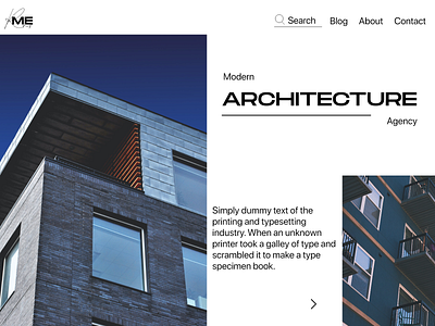 Modern architecture app art branding design flat icon illustrator logo typography ux