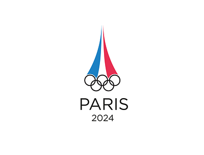 Paris 2024 Olympics branding design graphic design logo logo concept logo design logotype minimal olympic games olympics sports logo